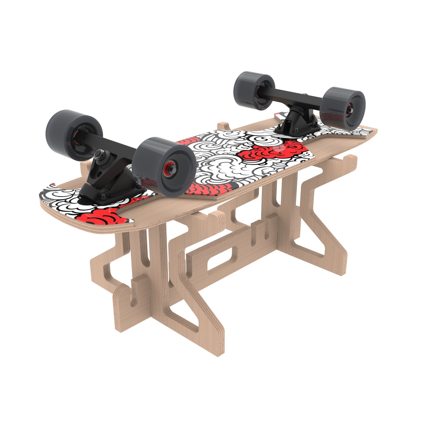 Skateboard and Longboard Workbench - Fits any size board