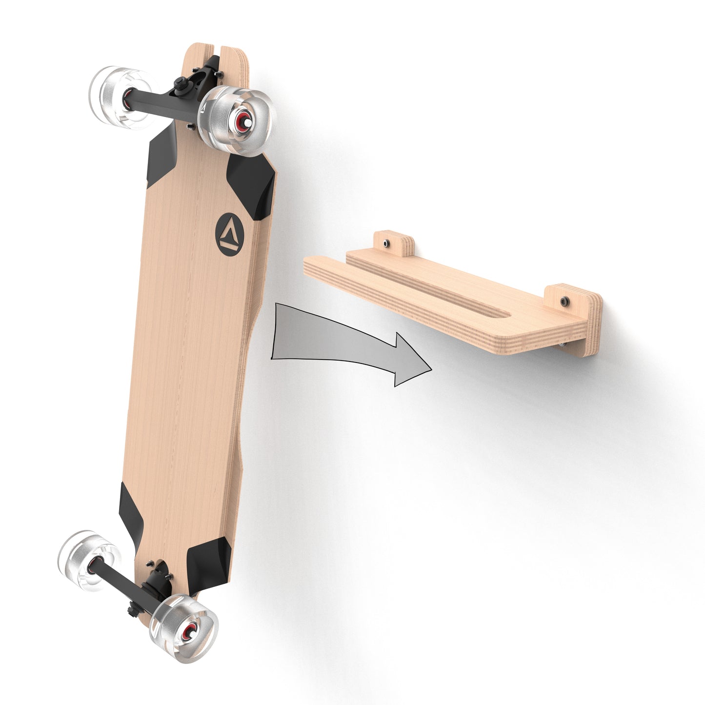 Skateboard / Longboard Wall Mount - Single Board Hanger